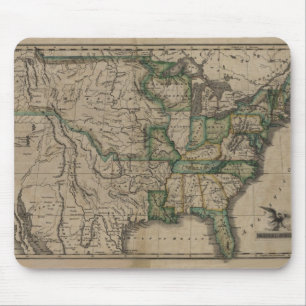 1823 US-Karte Mousepad