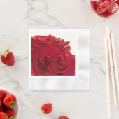 1824-Rote Hochzeiten-Rose Serviette (Beispiel)