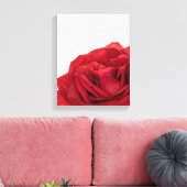 1824-Rote Rose Leinwanddruck (Insitu (Wohnzimmer))