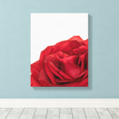 1824-Rote Rose Leinwanddruck (Insitu (Holzboden))