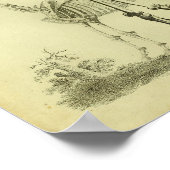 1824 Skeletton Human and Horse Anatomy Print Poster (Ecke)