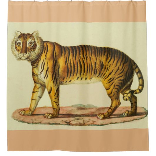 1824 Tigerdruck Duschvorhang (Vorderseite)