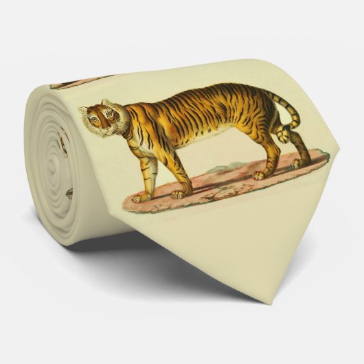 1824 Tigerdruck Krawatte (Gerollt)