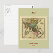 1825 Karte Asiens von Henry Tanner (Vorne/Hinten)