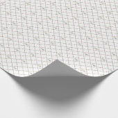 1827 Tulpen-Gitter Geschenkpapier (Ecke)