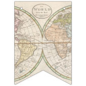 1831 Antique World Map Reisethema Wimpelkette (Zweite Fahne)