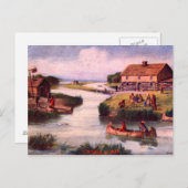 1833 Chicago Frontier Postcard Postkarte (Vorne/Hinten)