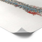 1833 Vintages Brain Spine Anatomy Poster (Ecke)