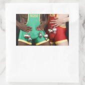 18367 Weihnachten Rechteckiger Aufkleber (Tasche)