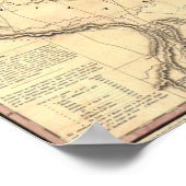 1837 Karte der Republik Texas Poster (Ecke)