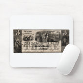 1837 Lafayette Bank Drei Dollar Note Mousepad (Mit Mouse)