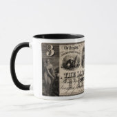 1837 Lafayette Bank Drei Dollar Note Tasse (Links)