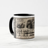 1837 Lafayette Bank Drei Dollar Note Tasse (Vorderseite Links)