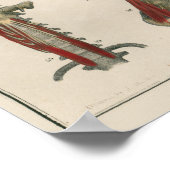 1837 Vintage Muskelanatomie Art Poster (Ecke)