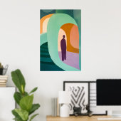 1839 Heroische Abbildung in Bogengang Poster (Heimbüro)