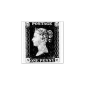 1840 Penny Black Briefmarke Gummistempel (Prägung)