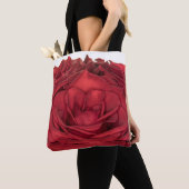 1840-Rote Hochzeiten-Rose Tasche (Von Nahem)