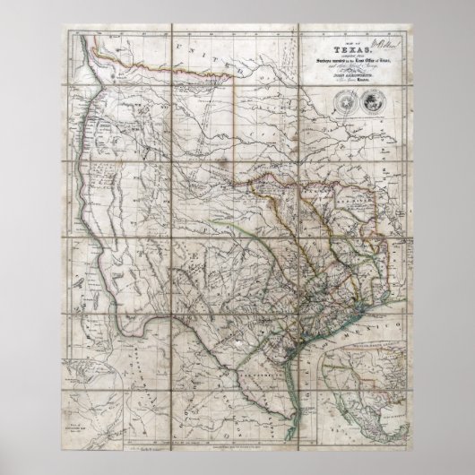 1841 Republik Texas Poster (Vorne)