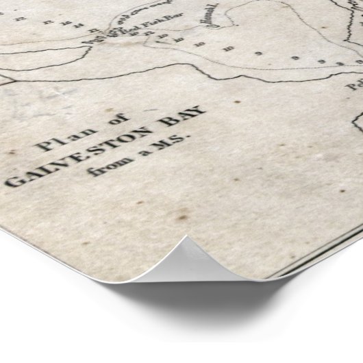 1841 Republik Texas Poster (Ecke)