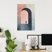 1843 Heroische Abbildung in Bogengang Poster (Heimbüro)