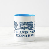 1843 Newark + New York Express Bahn Tasse (Zentrum)
