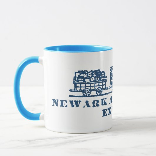 1843 Newark + New York Express Bahn Tasse (Links)
