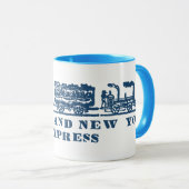 1843 Newark + New York Express Bahn Tasse (VorderseiteRechts)