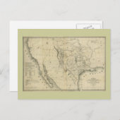 1844 Karte von Texas und den angrenzenden Ländern (Vorne/Hinten)