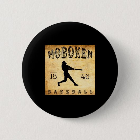 1846 Hoboken New Jersey Baseball  Button (Vorderseite)