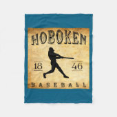 1846 Hoboken New Jersey Baseball  Fleecedecke (Vorderseite)