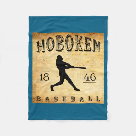 1846 Hoboken New Jersey Baseball Fleecedecke (Vorderseite)