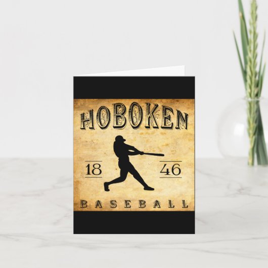 1846 Hoboken New Jersey Baseball Karte (Vorderseite)