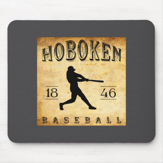 1846 Hoboken New Jersey Baseball Mousepad (Vorne)