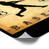 1846 Hoboken New Jersey Baseball  Poster (Ecke)