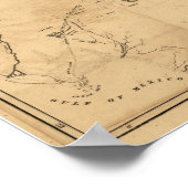 1846 Karte von Florida Poster (Ecke)