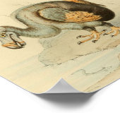 1848 Dodo Extinct Bird Vintag Print Poster (Ecke)