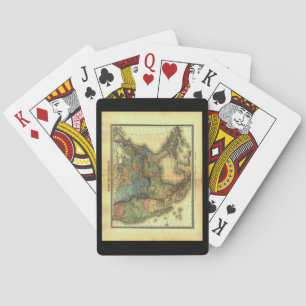 1848 Thunot Duvotenay Karte: Etats-Unis & Mexique Spielkarten