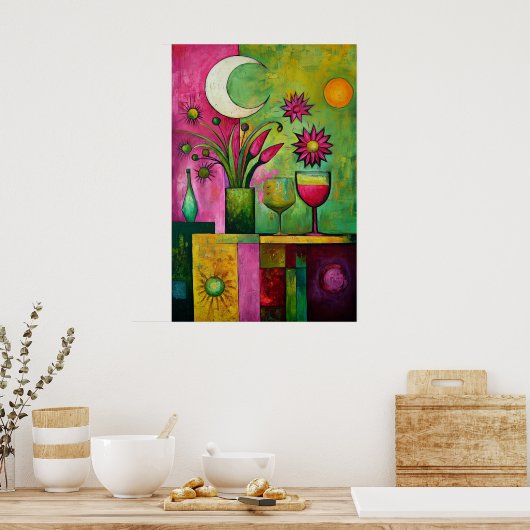 1850 Dreamlike Flow Poster (Küche)