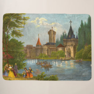 1850-er Druck der Burg Franzenburg Sherpadecke