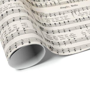 1850 Jingle, Bells! Weihnachts-Verpackungs-Decoupa Geschenkpapier