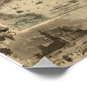 1850 Karte der USA Poster (Ecke)