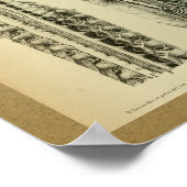 1850 Vintage Anatomie DruckBrain Spine Poster (Ecke)