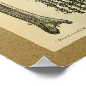 1850 Vintage Anatomie Druckknopf Poster (Ecke)