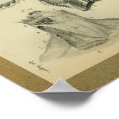 1850 Vintage Anatomie Druckmembranmuskeln Poster (Ecke)