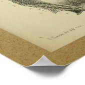 1850 Vintage Anatomie Druckmuskeln Poster (Ecke)