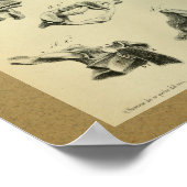 1850 Vintage Anatomie DruckWirbelsäule Poster (Ecke)