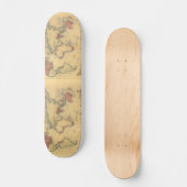 1850's Karte des Britischen Imperiums weltweit Skateboard (Vorderseite)