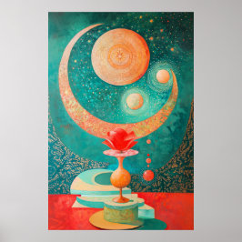 1851 Dreamartiger Fluss Poster