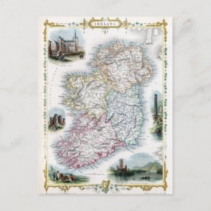 1851 Karte Irlands