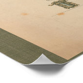 1851 Vintage Skelettanatomie Poster (Ecke)